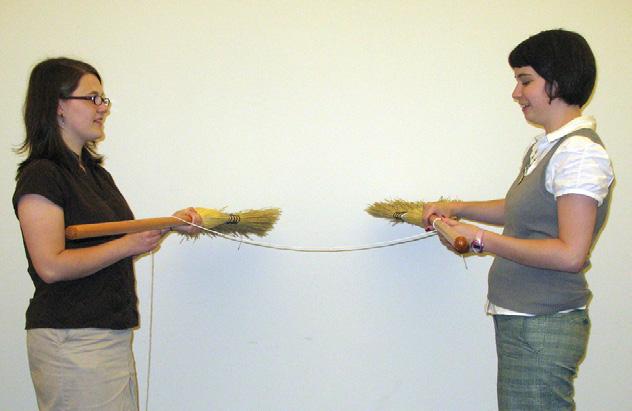 Two brooms Long piece of rope or twine PULLEY A pulley is a simple machine with one or more