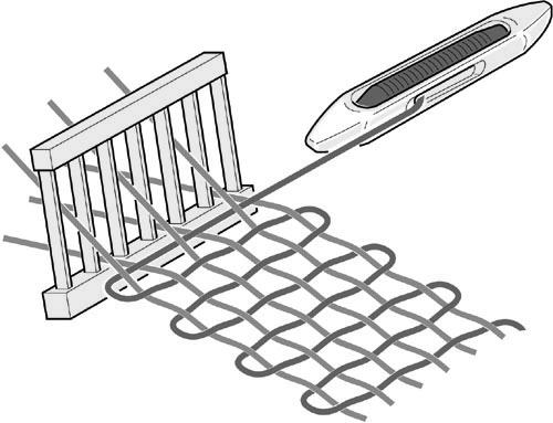 Figure 11.7 Weft insertion by a shuttle. Source: Sulzer Textil. This method of weft insertion forms a non-fraying selvedge.