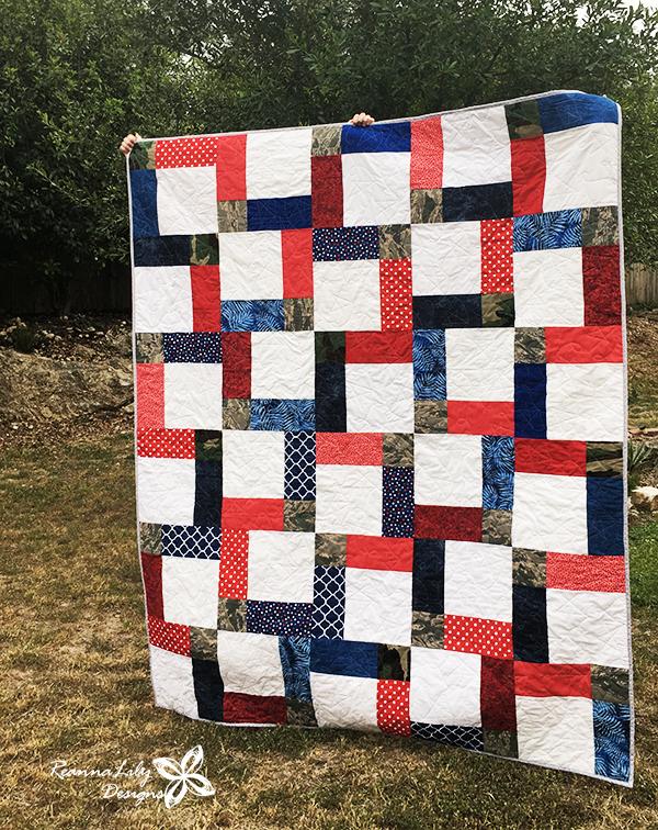 Updated to add: Make this SAME quilt pattern in an inverted design using tips in this post here.