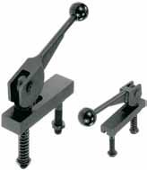 K0011 Double cam clamps F H Eccentric lever tempered steel 1.7220, strap tempered steel 1.1191 Black oxide finish K0011.12 H1 max.