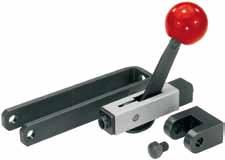 K0021 arness clamping device clamp travel travel path Steel, ball knob in duroplastic PF 31 Housing in silver-grey hammertone finish, all other parts including accessories in black oxide finish, red