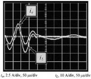 Experimental steady-state waveforms. V = 140 V, f o =8:4kHz, f r =11:2kHz, x i =8:5;Q o =10, and a =3. Output and load current. Primary and secondary capacitor voltage.