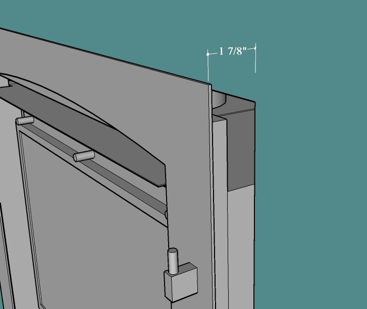 If the measurement is greater the unit will sit higher than the riser, resulting in a gap between the fireplace and the riser.