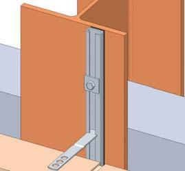 Wincro s WC7 Channel system has been developed to fix back to steel studwork using the Wincro WBSDD65ZP to prevent any crushing of the insulation batts (for further