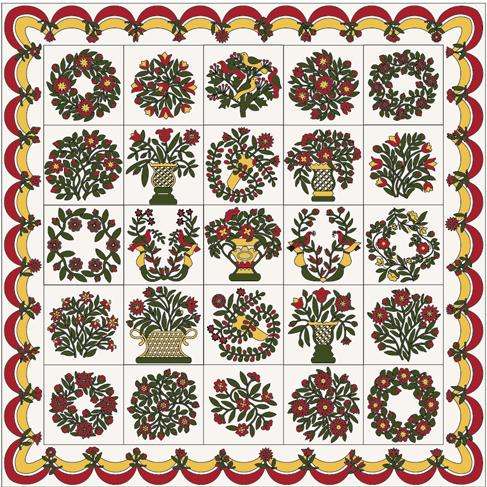 Border Swags Corner Swags 40 Flower/Leaf Patterns to Join Border