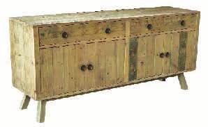 5cm x H:75cm Reclaimed natural timber in rough sawn finish Tall Display Unit W:90cm x