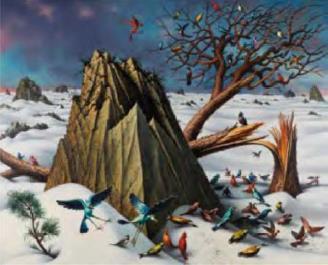 39. Peter Blume Winter, 1964 57 1/2 x 69 x 3 inches, framed