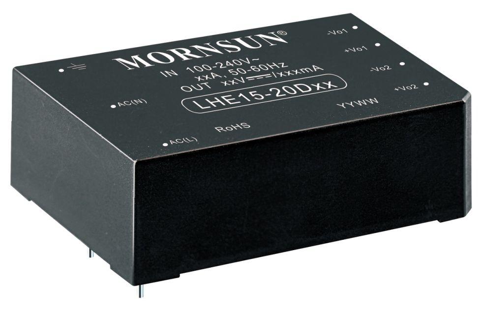 15W, AC-DC converter FEATURES Universal Input : 85-264VAC/100-370VDC Operating temperature range: -40 to +70 High isolation voltage up to 4K VAC Regulated output, Low ripple & noise Output short