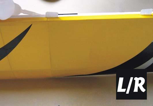 Step 4: Adjust the aileron so there is a small gap between the LE of the aileron and the wing.