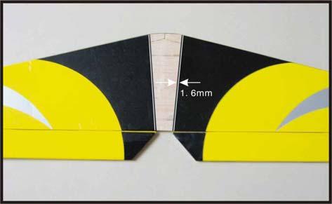 The stabilizer should be parallel to the wing (dimension B should be equal).