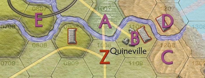 Blocking terrain includes: Town and Swamp Hexes: A line of sight can be traced into but not through a town or swamp hex.