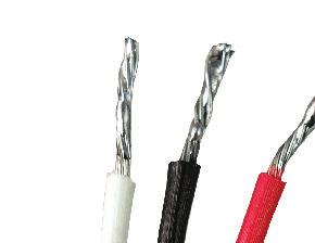 The gray cable is a shielded 3 conductor cable with a 4.1 mm diameter (0.16 inches).