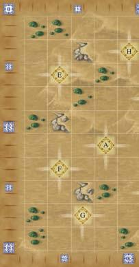 For the long version of the game, use the side with more spaces (about 50-60 minutes), for the short version of the game,