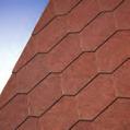 The Armourshield Hexagonal Shingles have an adhesive surface on the reverse of each tab, protected with a removable film.