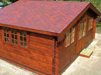 Durable and aesthetic, they can be used on new building projects or for refurbishing everything from stables, gazebos, beach huts, chalets, summerhouses and sports pavilions to garden buildings.