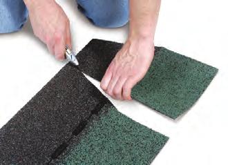 4 Step 9 Alignment of the ridge shingles Use a chalk-line or straight edge to ensure the