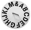 55 Clock Face Stencil Set 5460 Zinc Letter Sets A - Z 50mm $97.