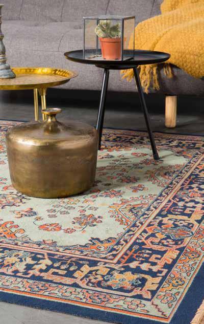 RAZ Machine-woven carpet with decorative fringes