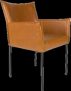 steel frame Maximum weight load: 120 kg seat depth 45 CHAIRS