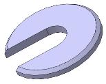 Figure 10. The stud outer diameter extruded by use of an offset plane.