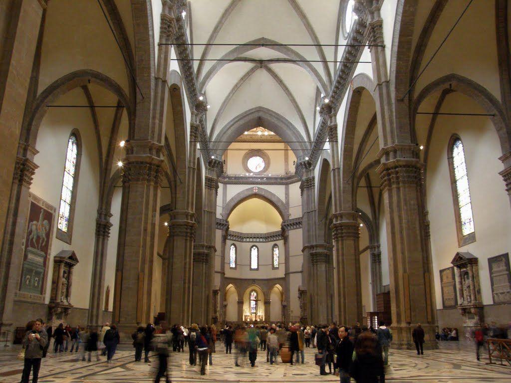 Interior of Duomo -Just the dome itself is 108 feet tall.