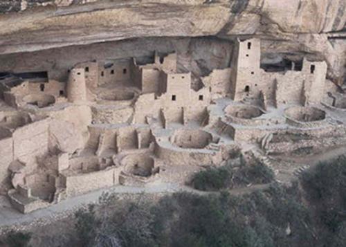 tribe. Pueblo Houses were made of adobe.