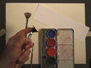 If you don't have watercolor paper you can use posterboard and if you don't have a fan brush you