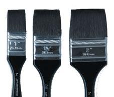 Art Spectrum Extra Soft Varnish Brush These economical brushes are made of very soft golden nylon filaments, a black aluminium ferrule and a matt black wooden handle.