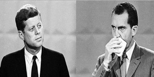 Kennedy-Nixon Debates (1960) - First televised presidential debate EVER - JFK appeared calm and looked youthful,