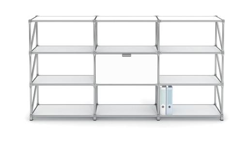 #47698 Highboard 22903 white consisting of 9 modules with one