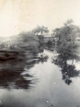 A water and houses near Shanghai. 1900.