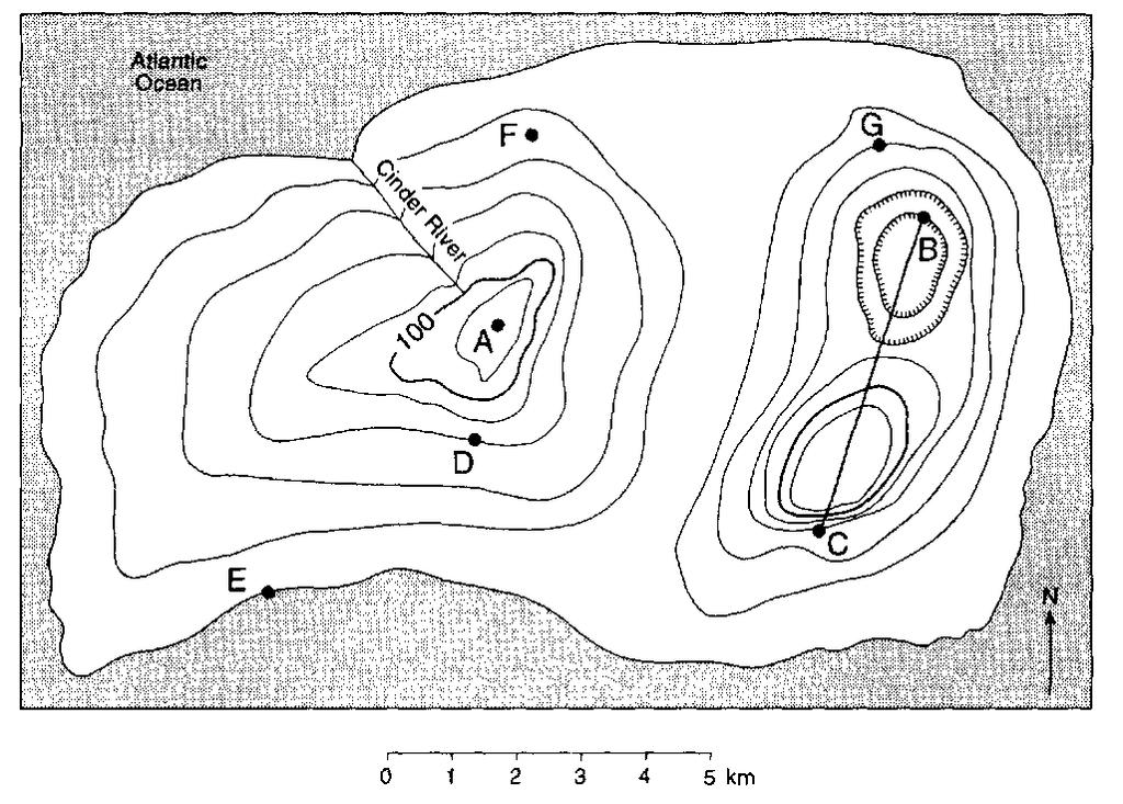 question on the contour map of an