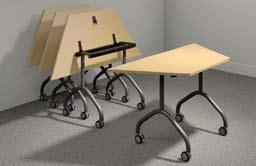 Modular Tables: Fliptop Tables Range of tables with a Flip Top that may be easily released