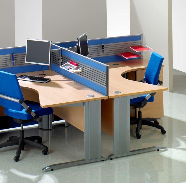 Compact corner desks with