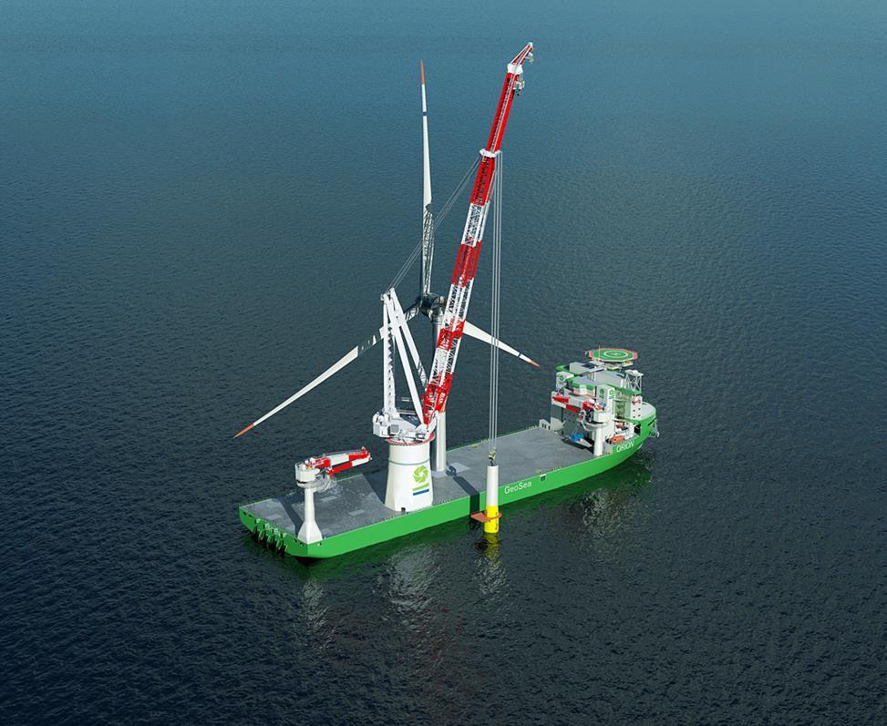 TODAY: NEW OPTIONS FOR DEMO INSTALLATION DEME / GeoSea s ORION 2019 delivery 3,000t lift at 50m reach Enables