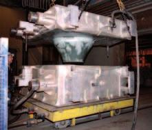 MOULDING PLANTS -Process This moulding process is based on the generation of a vacuum that deep-draws a thermoplastic contour film over a prepared pattern and