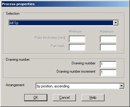 Numbering 6: Processes drawing number A new feature, very useful when working with different Phase/Lot for