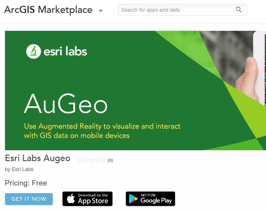 AuGeo augmented reality app