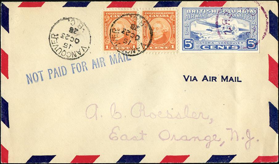 CL44 BRITISH COLUMBIA AIRWAYS October 23, 1928