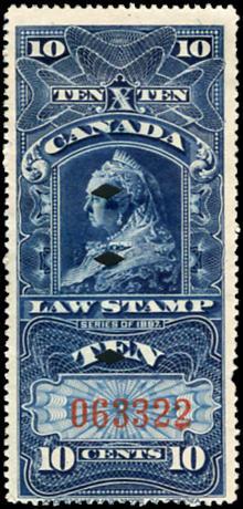 $95 $20 (±US$16) 1893 LAW QL53 - $10 light blue