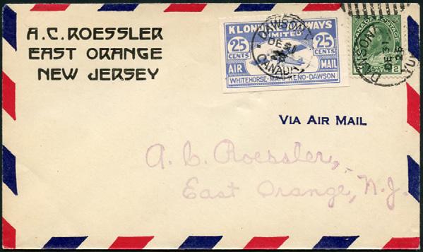 This supposed flight cover is postmarked after
