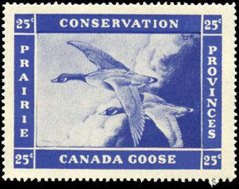 $150 (±US$120) 1942 PRAIRIE CONSERVATION STAMPS