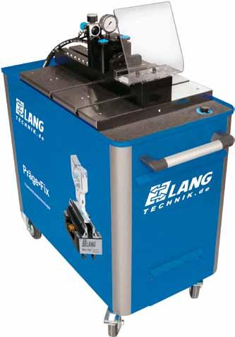 Mobile stamping unit the handy and flexible solution for your shop Base plate with slots for adding a second stamping vice.