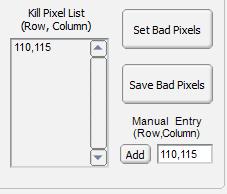 Click Help on this window for more information on the Pixel Kill Utility.