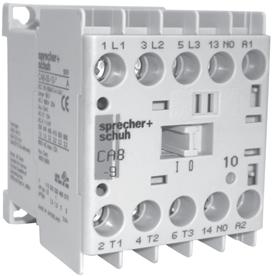 The low coil consumption allows the contactors to be directly controlled via a PLC. Optional, integral factory-installed surge suppressor modules for AC and DC for limiting coil switching transients.