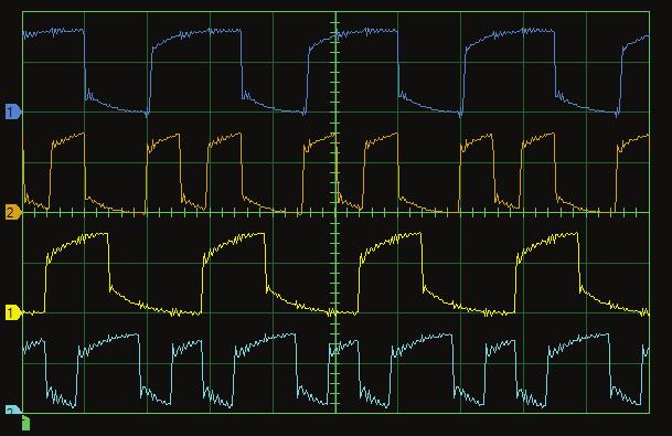 TP2 TP3 TP4 TP5 Figure 3-67. Sampler/Differential Encoder signals. 19. Store the decoded symbols at the receiver in the oscilloscope memory.