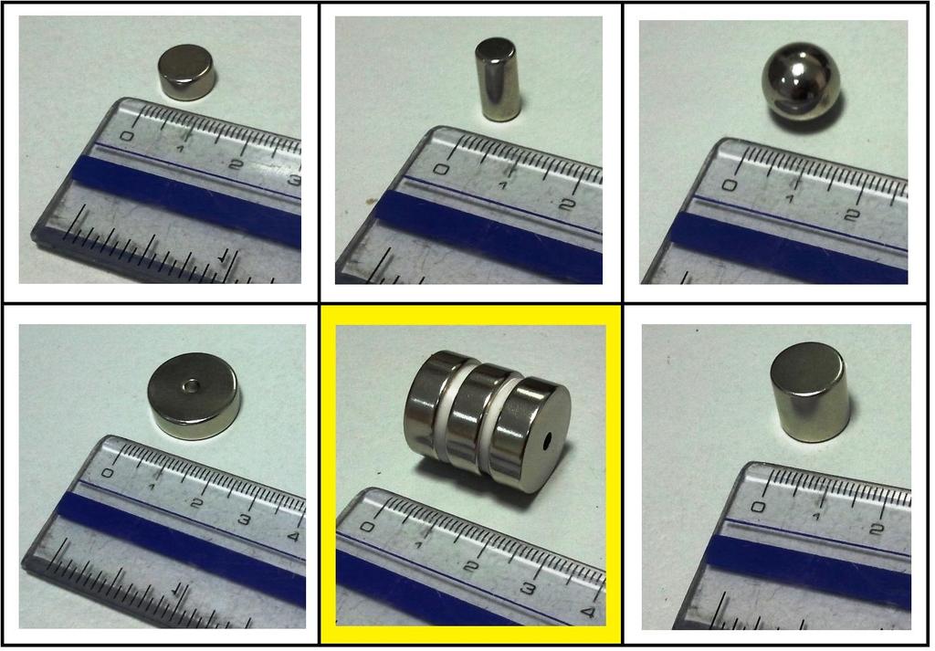 Al Ameri, Mohammadi, Ziaei EECE498 Page 58 of 142 Figure 49: Neodymium Magnet Shape Test for Single 12cm Long Generator with 0.50mm Solenoid Wire Thickness within 2cm of Centered Space.