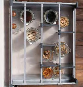 Smart inner solutions allow you to simplify your pantry and drawer organisation using