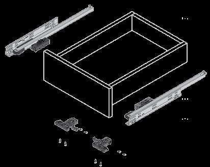 SAMET SMART SLIDE FULL EXTENSION PUSH TO OPEN Product Details Push Open Full Extension Drawer Concealed, single extension wooden drawer slide 3mm backward and forward adjustment is enabled by screw