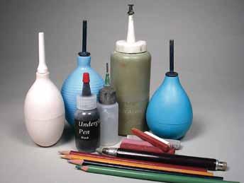 Pencils, Crayons, Pens, & Trailers by Robin Hopper For those who are excited about the graphic possibilities of the ceramic surface and enjoy using drawing implements that have something of a sharp,